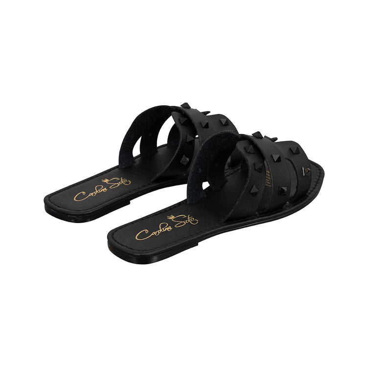 Sandalias Planas Sandalias Negras Para Dama Sandalias Planas