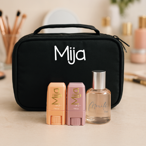 Kit amor eterno - Cosmetiquera Mija - Merité 55ml - Mija Makeup