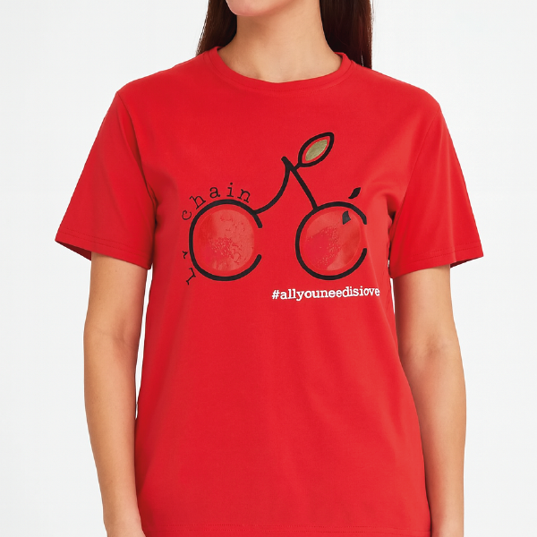 CAMISETA LA CHAIN ROJO